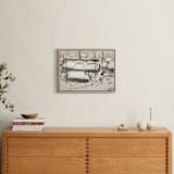"Morning Snow" - Art Print in Coffee by Zhihua Tu - In a Room