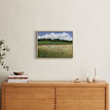 "Meadow Horizon" - Art Print in Grass Green by Kristi Visser - In a Room