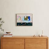 "Circle Back to Square One" - Art Print in Cobalt by Keren Toledano - In a Room