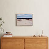"Blank Slate" - Art Print in Beige and Blue by Arohika Verma - In a Room
