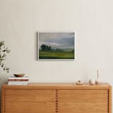"Broken Clouds" - Art Print in Stormy Green by Stephanie Goos Johnson - In a Room