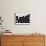"Modern Lithograph" - Art Print in Black, Brocken White by Marta Crea - In a Room