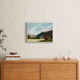 "In the Vale and Gale I" - Art Print in Blue Green by Jess Franks - In a Room