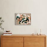 "Afterglow Dimension" - Art Print in Salmon by Zhanet Rosenova - In a Room