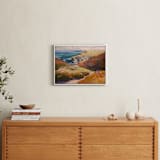 "in the nick of time" - Art Print in ochre by Jess Franks - In a Room