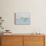 "Sea Spray Landscape" - Art Print in light blue by Caryn Owen - In a Room