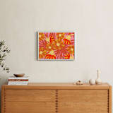 "Electric Bloom" - Art Print in Paprika by Deborah Velasquez - In a Room