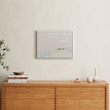 "Inky Beach" - Art Print in Ocean Spray by Eric Ransom - In a Room