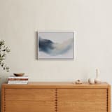 "Reflection in the River" - Art Print in Indigo Blue by Rebecca King - In a Room