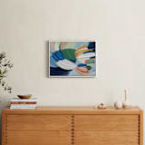 "Water Lotus" - Art Print in Soft Rainbow by Mary Gaspar - In a Room