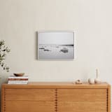 "Silver Sea Moon" - Art Print in Black & White by Tania Medeiros - In a Room
