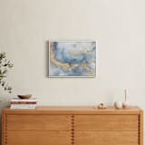 "Purity of Light" - Art Print in Clear Blue by Julia Contacessi - In a Room