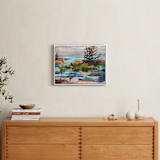 "For Shore" - Art Print in Lagoon by Jess Franks - In a Room