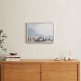 "Sundown in the Chisos" - Art Print in Ice Blue by Kati Ramer - In a Room
