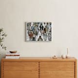 "Faces 2" - Art Print in maritime blue by Lulaloo - In a Room