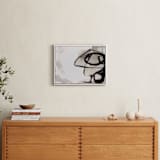 "Black Impact" - Art Print in Light Grey by Kirsta Benedetti - In a Room