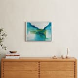 "Enchant" - Art Print in Aqua by Christine Llewellyn - In a Room