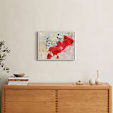 "gathering" - Art Print in Cherry Red by Lindsay Megahed - In a Room