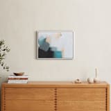 "Coast 1" - Art Print in Coastal Blue by AlisonJerry - In a Room