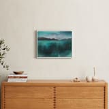 "Ice Lands" - Art Print in Ice Land Green by AlisonJerry - In a Room
