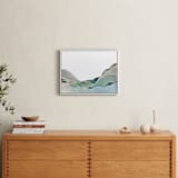 "Terrain No. 1" - Art Print in Ocean Blue by Jennifer Daily - In a Room