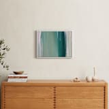 "Emerald Blades" - Art Print in Teal by Artsy Canvas Girl Designs - In a Room