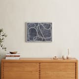 "Squiggles" - Art Print in Blue Grey by Camille Pietrow - In a Room