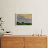 "Together at Sunrise" - Art Print in Illuminated Green by Stephanie Goos Johnson - In a Room