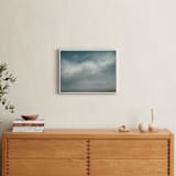 "Whisper in the Snow" - Art Print in teal green by Kelly Money - In a Room
