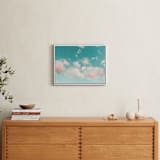 "Turquoise Skies II" - Art Print in Turquiose by Debra Butler - In a Room