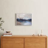 "Saint Mary's Lake" - Art Print in Phthalo Blue by Lorent and Leif - In a Room