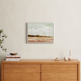 "Wetland" - Art Print in Golden Green by Field and Sky - In a Room