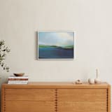 "Lake View" - Art Print in Lake Blue by AlisonJerry - In a Room