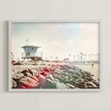 "beach affect 2" - Art Print in summer by Kamala Nahas - Framed
