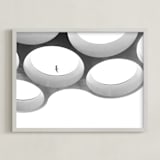 "In Flight" - Art Print in Black & white by Angie McMonigal - Framed
