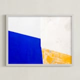 "Color Block" - Art Print in Sun by Heather Deffense - Framed