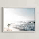"Surfer Girl" - Art Print in Swell by Kamala Nahas - Framed