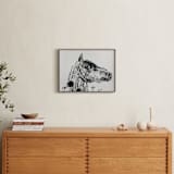 "Horse" - Art Print in Ash by Holly Hudson - In a Room