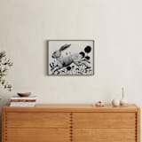 "Leaping Hare" - Art Print in Ash by Holly Hudson - In a Room