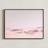 "Suspended time" - Art Print in Chalk Pink by Leia Matt - Framed