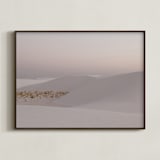 "Desert Dusk II" - Art Print in Cashmere by Tania Medeiros - Framed