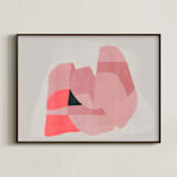 "lean on me" - Art Print in hug by Maja Cunningham - Framed