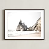 "Praia da Ursa" - Art Print in Storm Gray by Hi Uan Kang Haaga - Framed