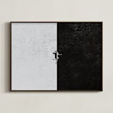 "negative-positive" - Art Print in black by Jacob Loafman - Framed