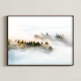 "Revealing I" - Art Print in Seaweed Green by Tania Medeiros - Framed