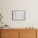 "Birch Story" - Art Print in Birch Grey by jinseikou - In a Room