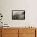 "Pacific North Fog" - Art Print in Forest Green by 1885 Atelier - In a Room