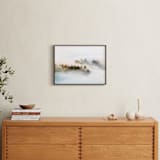 "Revealing I" - Art Print in Seaweed Green by Tania Medeiros - In a Room