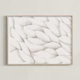 "Carved Wood" - Art Print in Bone by Emily Kariniemi - Framed
