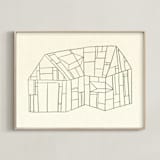 "greenhouse II" - Art Print in leaf by Sumak Studio - Framed